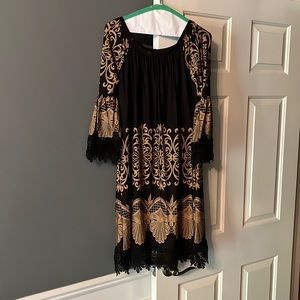 Black and Tan Dress